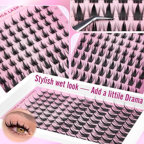 Manga Lash Clusters Kit - Wispy Spiky Eyelash Extensions
