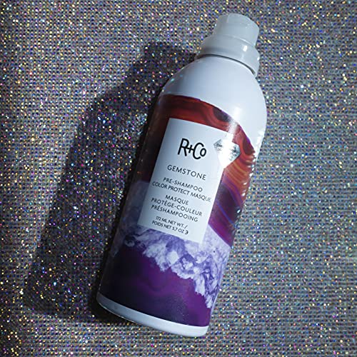 R+Co Gemstone Pre-Shampoo Color Protect Masque | Preserve Hair Color, Vibrance + Hydration + Softness | Vegan + Cruelty-Free | 5.75 Oz