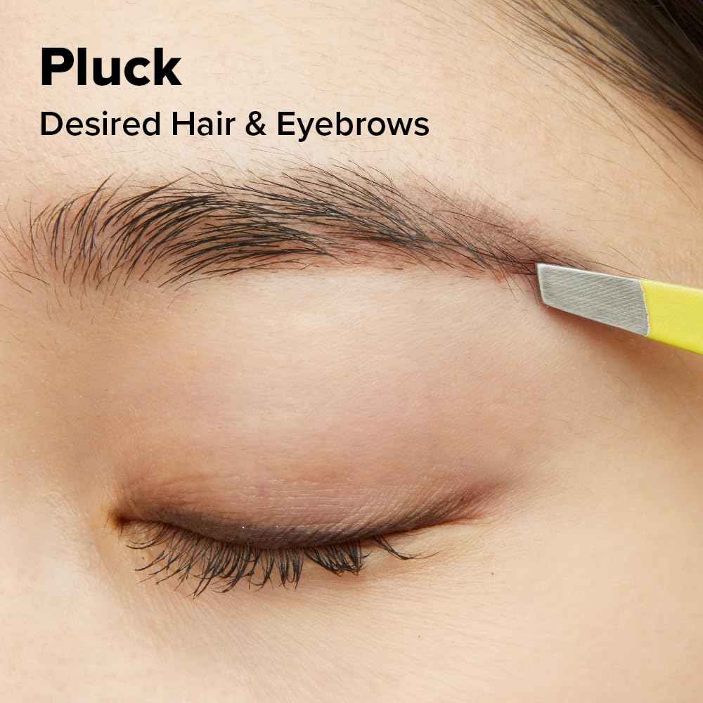 I DEW CARE Facial Tool - Tweeze The Day | Tweezers for Women, Precision Stainless Steel, Professional Facial Hair Beauty Tool, Splinter, Strong Eyebrow Hair Remover,1 Count