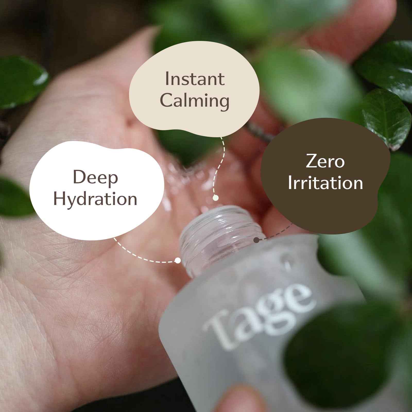 Tage Calming Toner, Soothe Sensitive and Irritated Skin,Korean Skin Care, Cypress Water, Vegan, Not Tested on Animals, (3.38fl.oz /100ml)