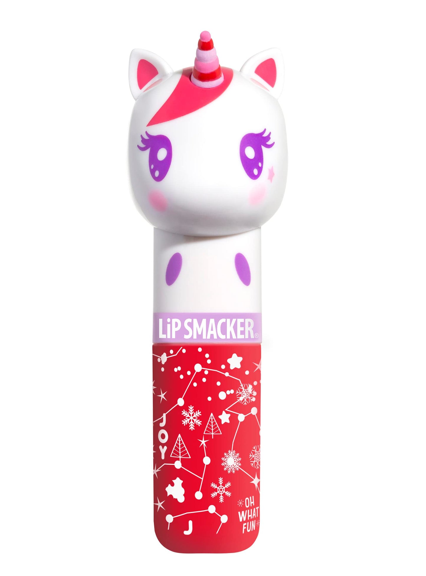 Lip Smacker Lippy Pals Unicorn Holiday, Flavored Moisturizing & Smoothing Soft Shine Lip Balm, Hydrating & Protecting Fun Tasty Flavors, Cruelty-Free & Vegan - Cotton Candy Dream