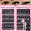 Lash Clusters Kit 640PCS Wispy 60D 80D with Bond & Seal