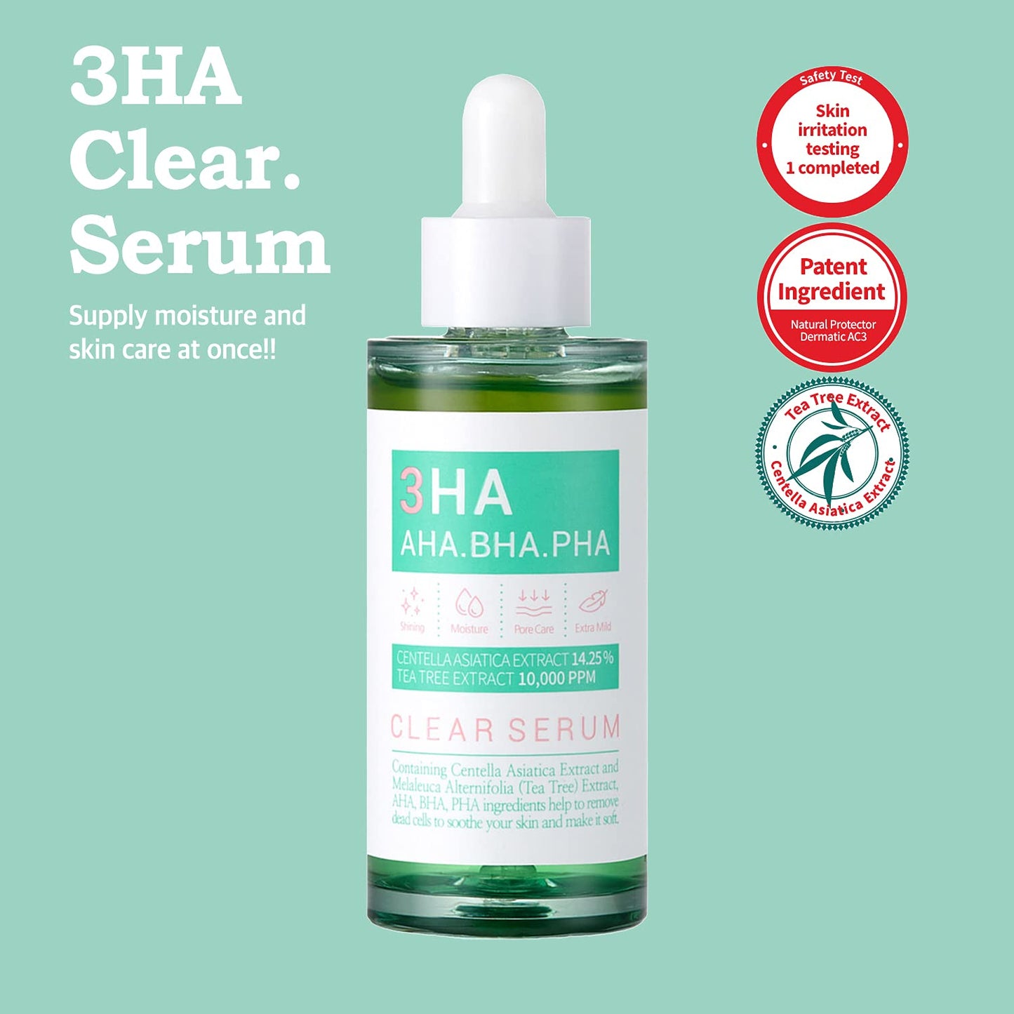 Esfolio 3HA Clear Serum 1.69 Fl oz - Skin soothing, dead skin care, smooth skin