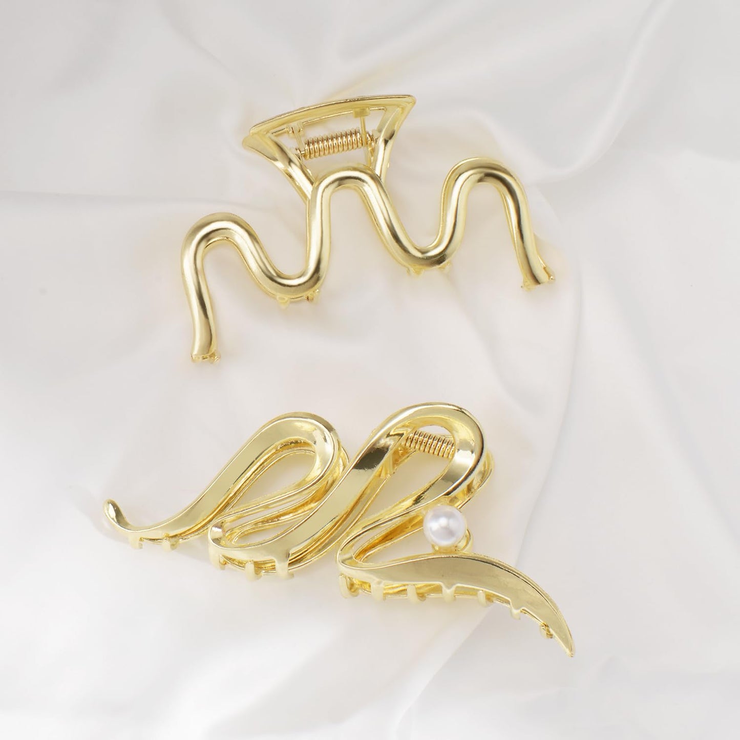 Mehayi 3 PCS Metal Large Hair Claw Clips for Thick Heavy Hair, Big Non-Slip Hair Catch Barrette Jaw Clamp, Strong Hold Claw Barrettes for Long Hair, Fashion Hair Styling Accessories for Women Girls