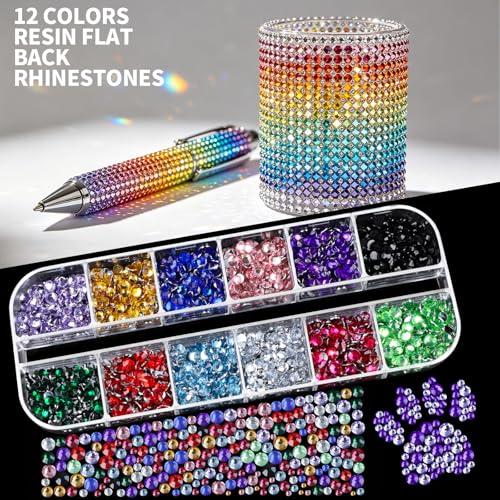 Rhinestone Bedazzling Kit 10000PCS with Glue & Tools