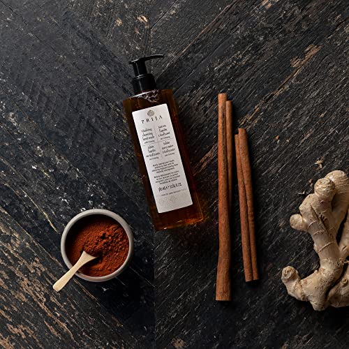 Prija Vitalising Hand Wash with Ginseng Extract Gently Cleanses Hands, Moisturising Liquid Hand Soap, Vegan Friendly with Energising Fragrance 2 x 12.85 Fl. Oz