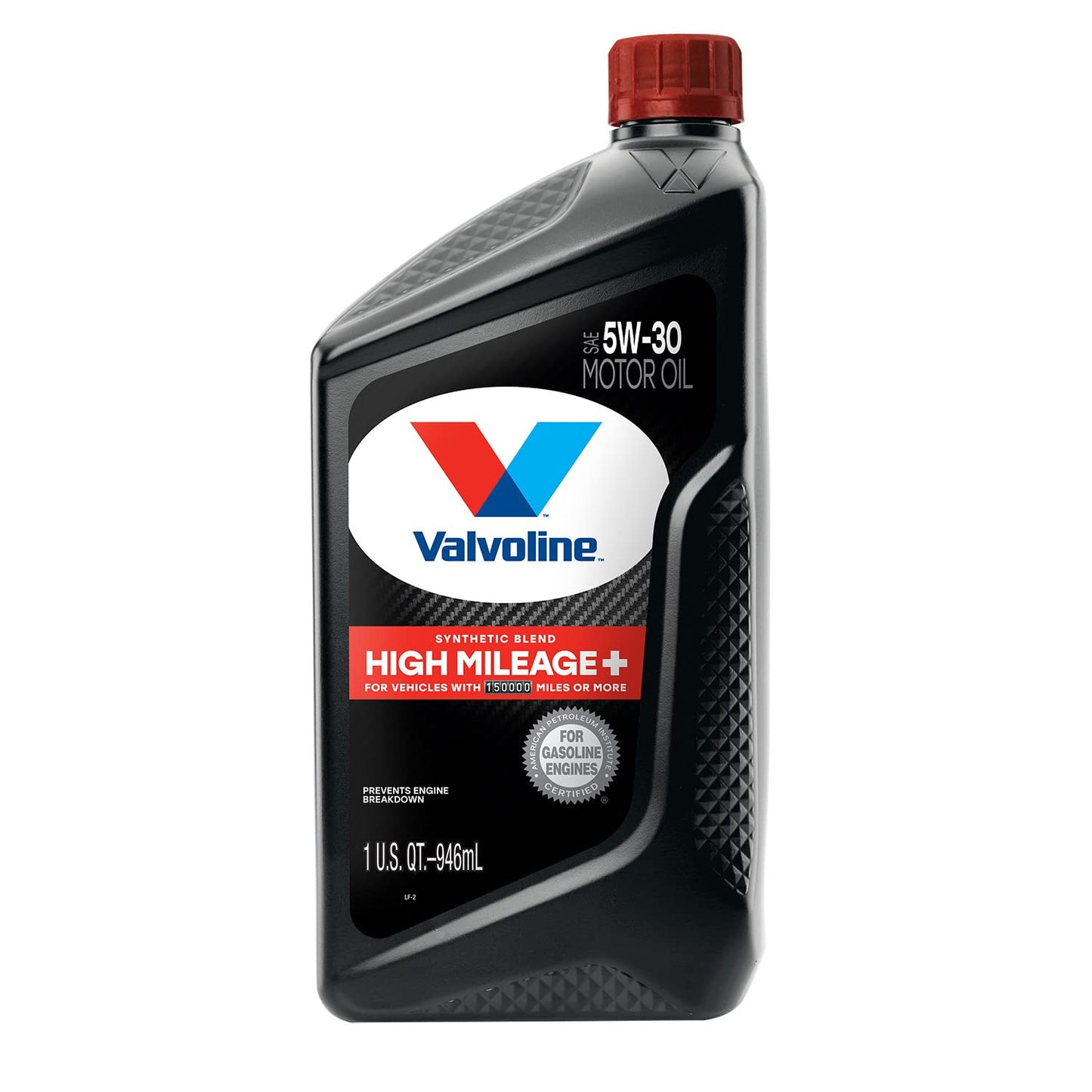 Valvoline High Mileage 150K with Maxlife Plus Technology Motor Oil SAE 5W-30 1 QT