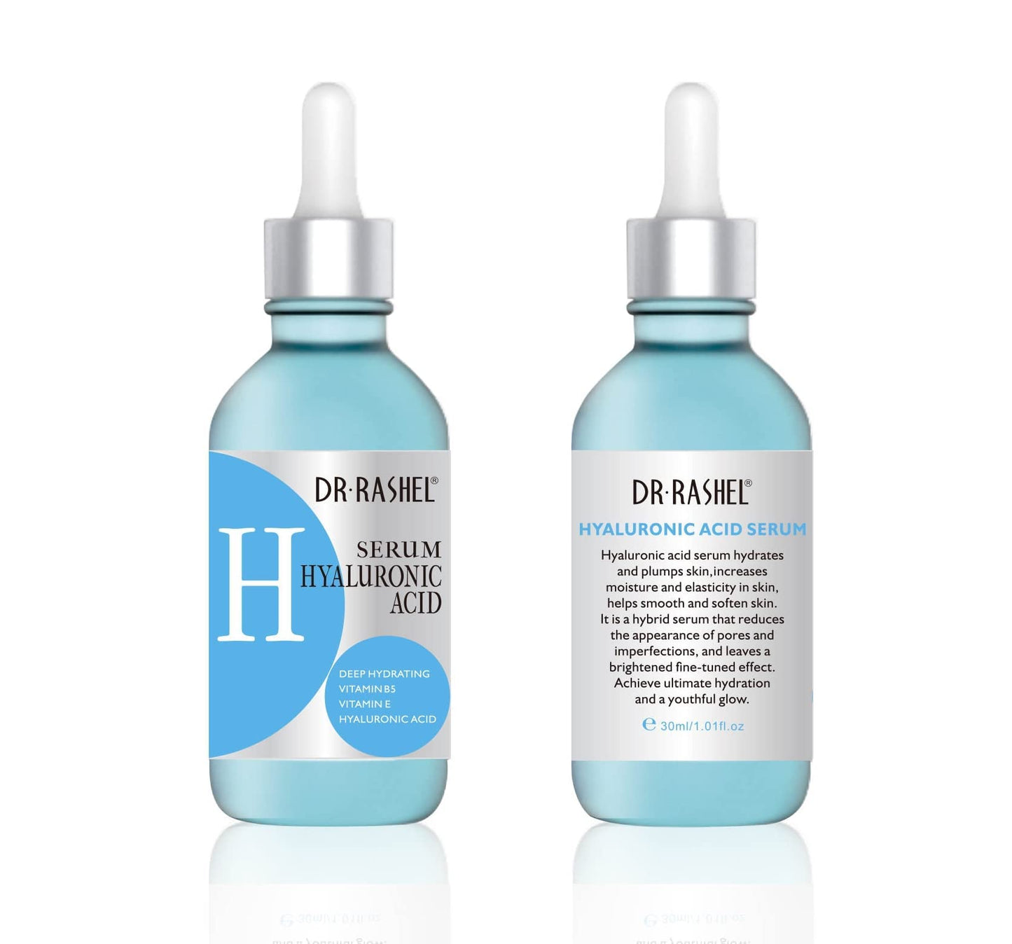 Dr Rashel Vitamin C, Retinol & Hyaluronic Acid Complete Facial Serum Moisturizing Repair Set, Size (1.01 oz x 3 Pack Face Serum)