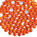 Beadsland Flat Back Crystal Rhinestones – SS10 Orange, 1440pcs, Craft & Nail Art