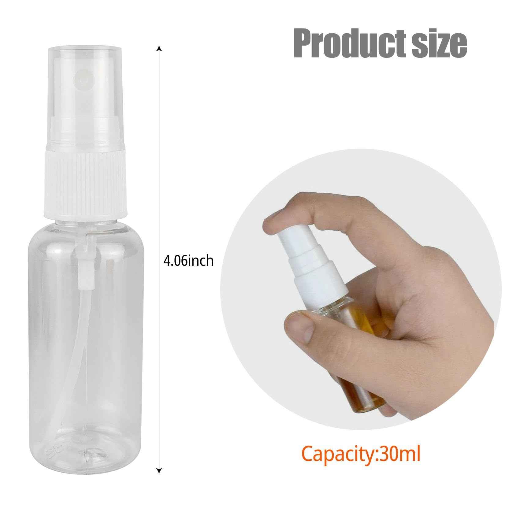 GAADSKCER 2 Pack Spray Bottle, 1 oz/30ml Small Plastic Spray Bottles, Travel Size Spray Bottle, Fine Mist Spray Bottles (2)