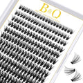 B&Q Lash Clusters 280PCS Natural Eyelash Clusters 50D D 18mm Individual Lash Wispy Eyelash Extension with Soft Thin Band Classic Look Pesta?as Postizas Comfortable DIY at Home(50D-D-18mm)