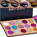 BestLand 15 Colors Glitter Eyeshadow Palette Waterproof