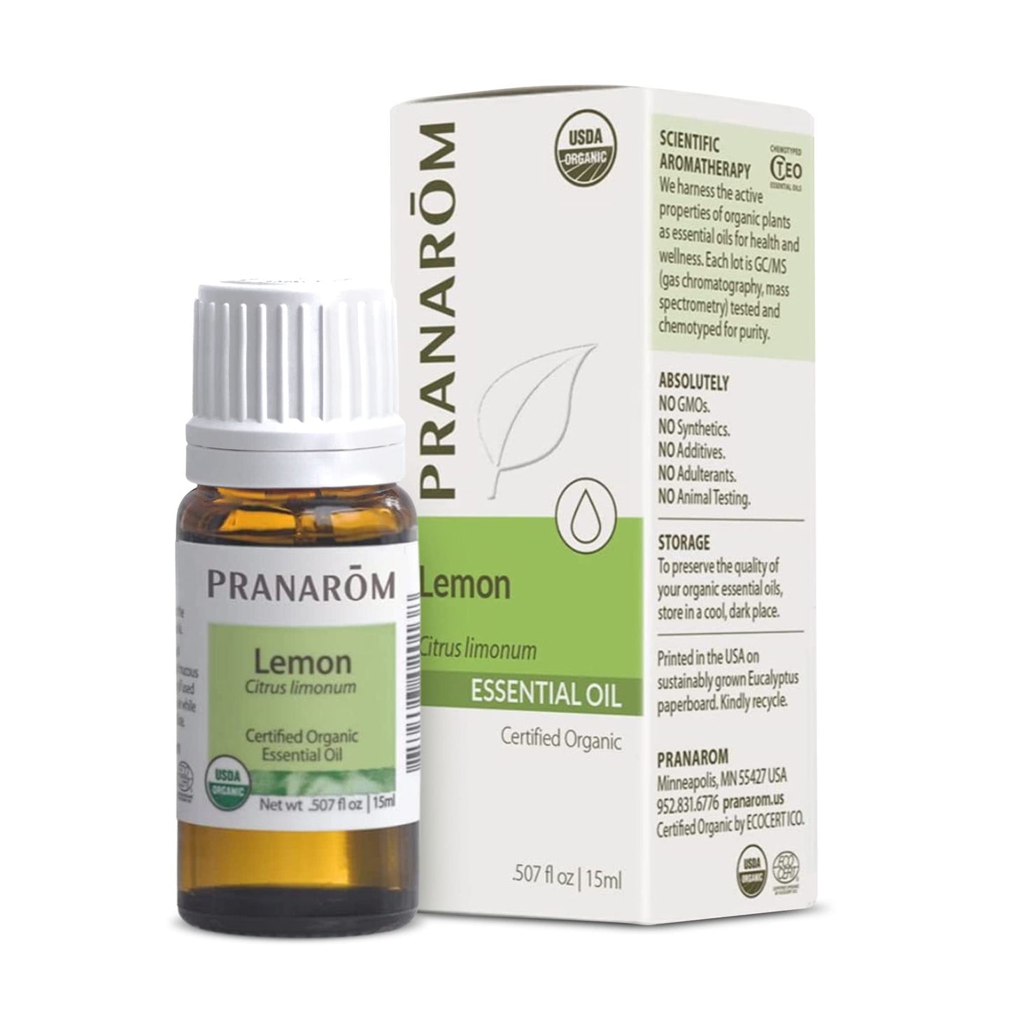 Pranarom Lemon - Certified Organic Essential Oil 15 mL