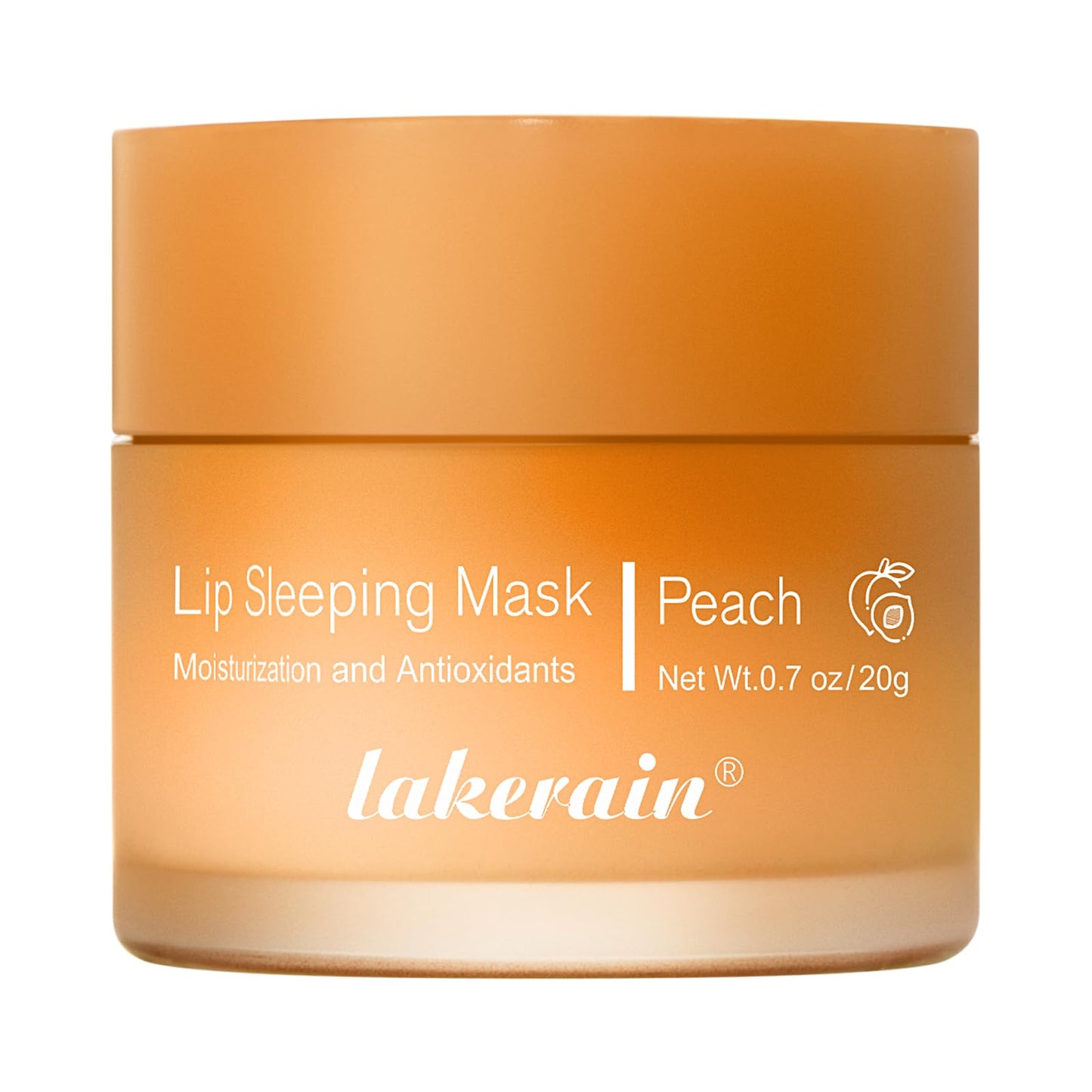 Hydrating Lip Sleeping Mask - Day and Night Repair Lip Balm for Chapped Dry Lips - Reduce Lip Lines, Enhance Lip Color, Hydrate & Plump Lips Care Lip Mask (Peach)