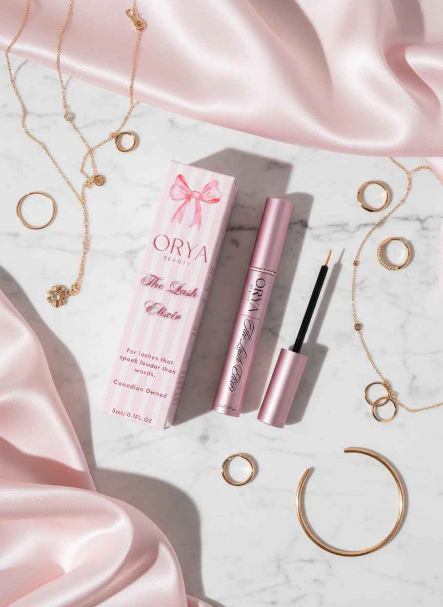 ORYA BEAUTY - Advanced Eyelash Growth Serum - Boosts Length, Thickness, & Strength with 100% Natural, Vegan Ingredients - Nourishes, Strengthens, & Irritation-Free Lashes for Fuller, Healthier Look