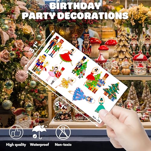 103 PCS Nutcracker Temporary Tattoos - 90s Hippie Party Favors