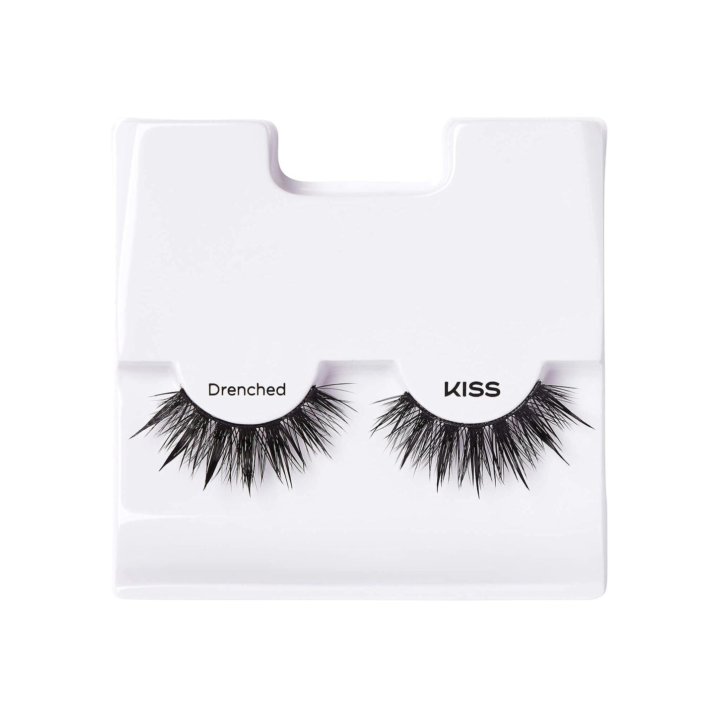 KISS Lash Drip False Eyelashes, Spiky X Boosted Volume, Unique Wet Look Hydrated Effect, Multi-Length Rewearable Fake Eyelashes, Wispy Crisscross Lash Pattern, Style ?˜Drenched?? 1 Pair