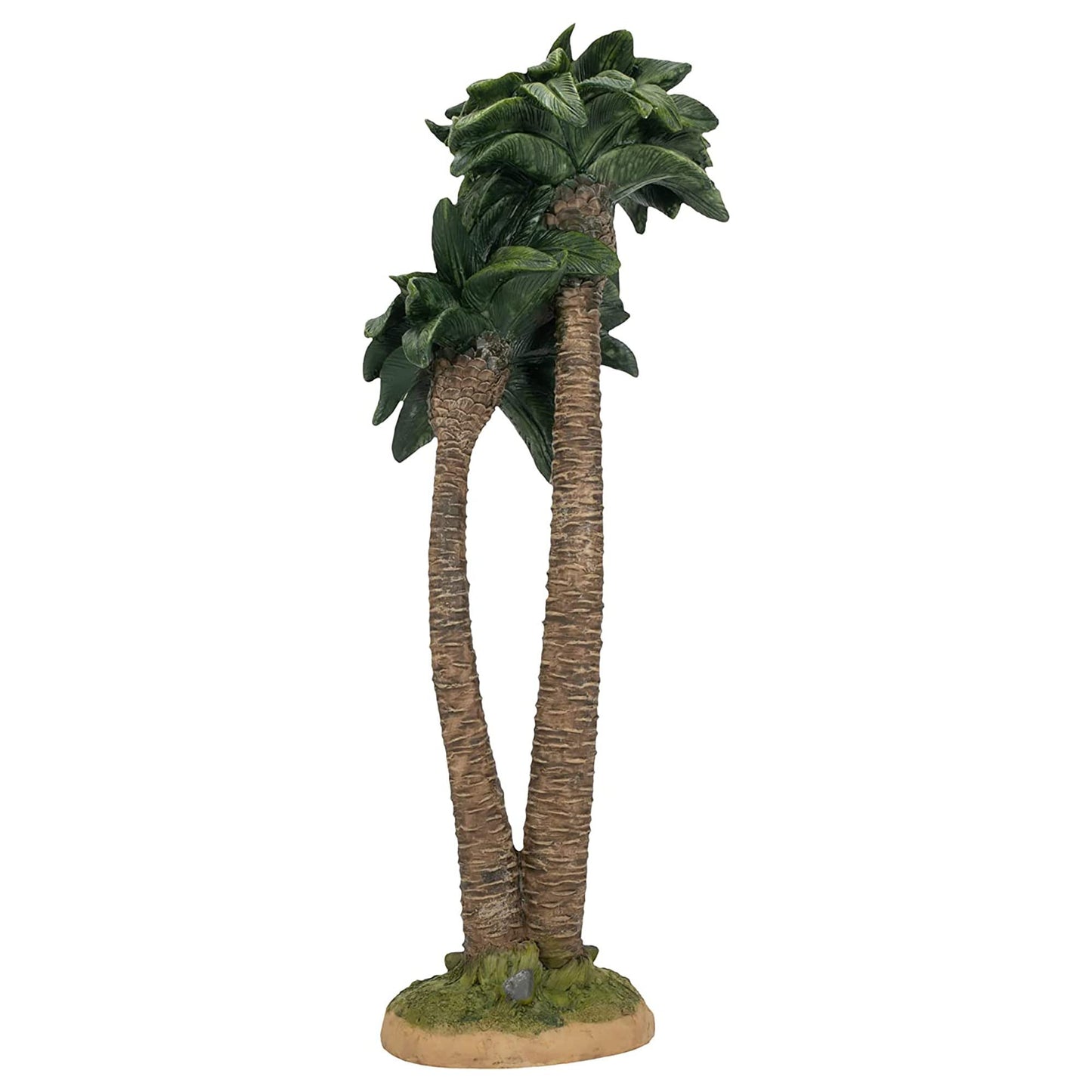 THREE KINGS GIFTS THE ORIGINAL GIFTS OF CHRISTMAS Realistic Palm Tree, Polystone Flat Bottom for Stability, Table Top Nativity Scene Figurine, for The 14 inch Scale Collection