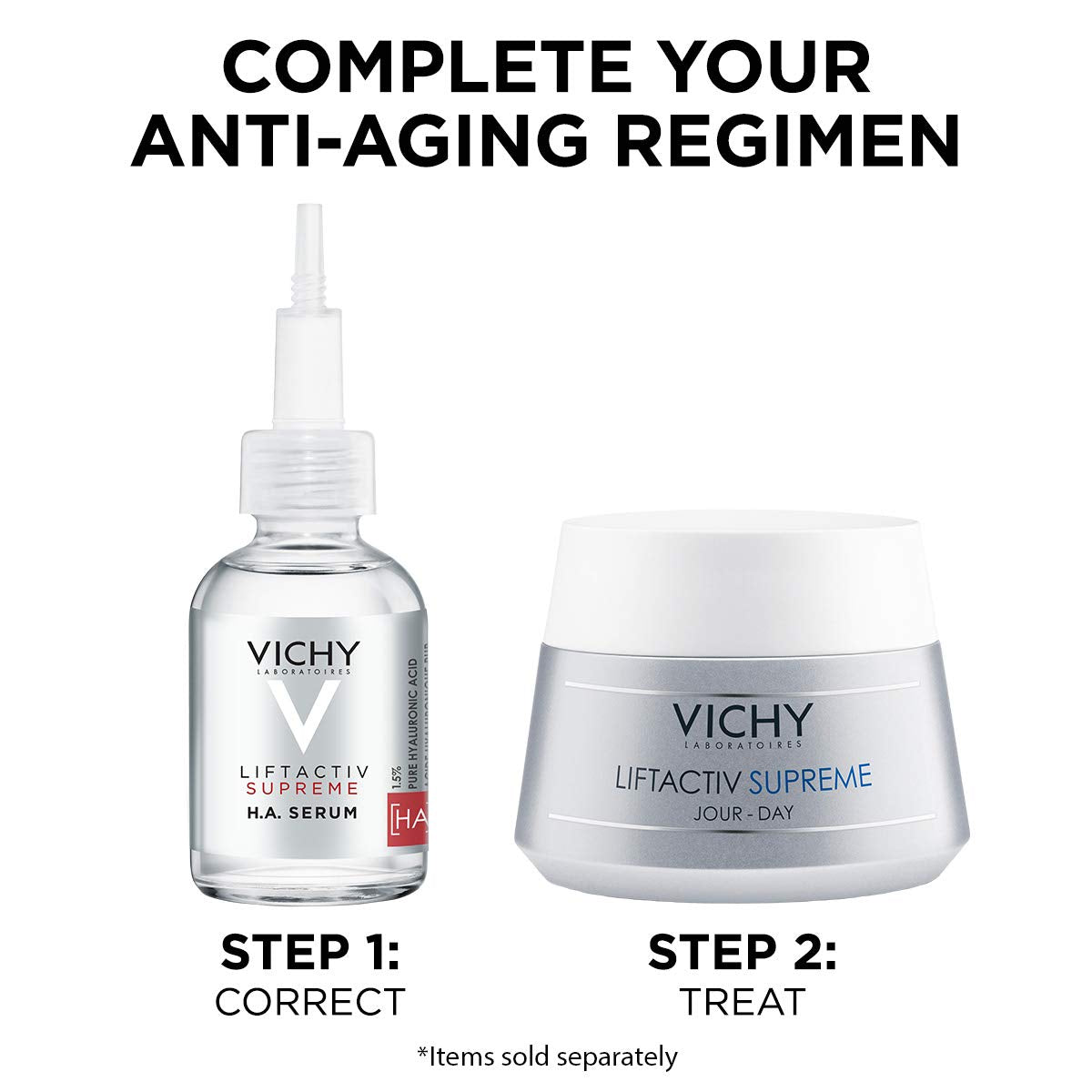 Vichy LiftActiv Supreme Anti Aging Face Moisturizer, Anti Wrinkle Cream, Firming and Hydrating Cream to Smoothe Skin, Day Cream Suitable for Sensitive Skin , 1.69 Fl Oz (Pack of 1)