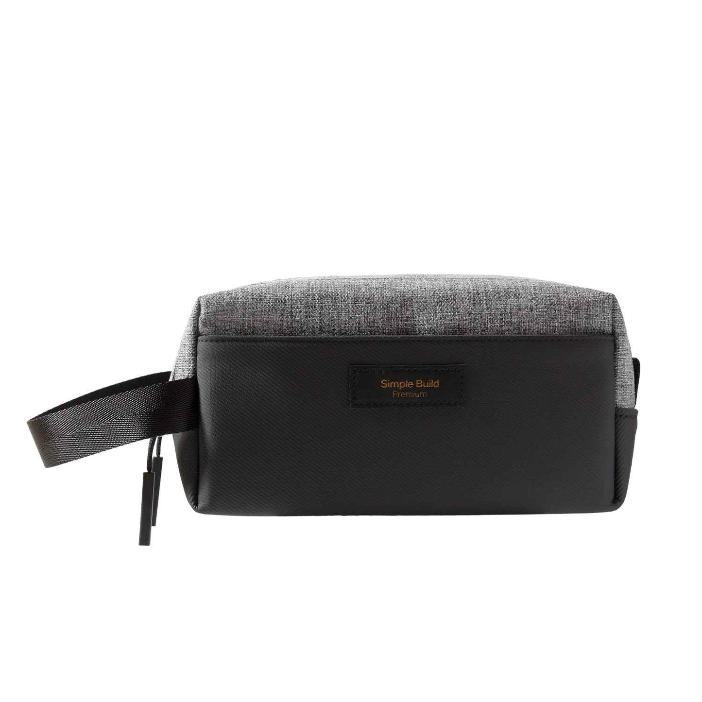 Simple Build Travel Toiletry Bag for Men Waterproof Shaving Kit Compact Dopp Bag Toiletries Organizer for Accessories and Essentials - (Heather Gray, Small)