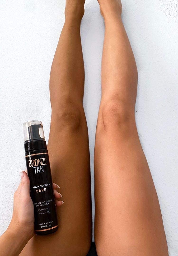 Bronze Tan Self Tanner Mousse Dark Self Tan Foam | Sunless Tanner for all Skin Tones | Salon Quality Fake Tan Vanilla Scented Best Sellers (200 ml/ 6.7 oz)