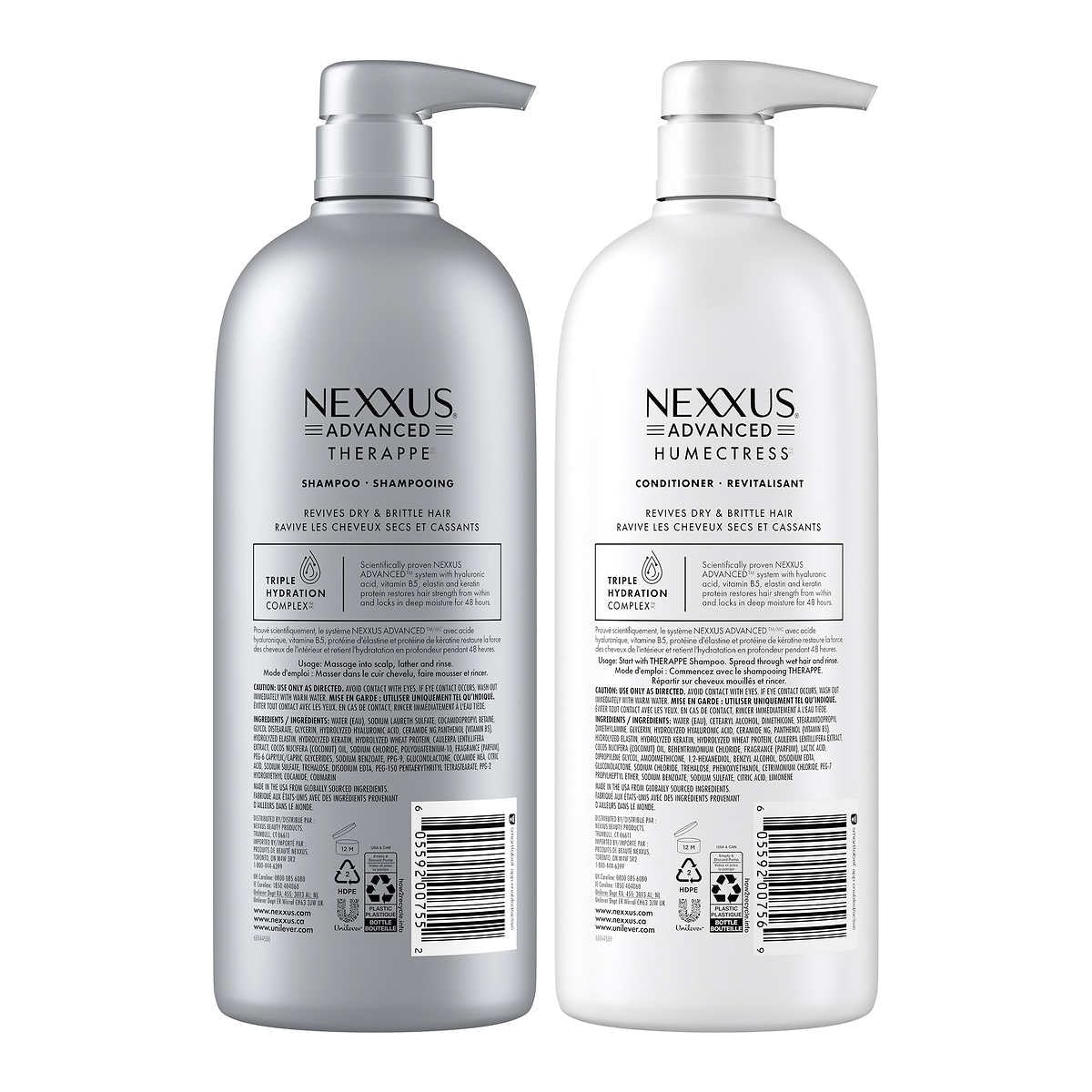 Nexxus Advanced Therappe Shampoo and Humectress Conditioner, 32 Fl Oz (2 Pack)