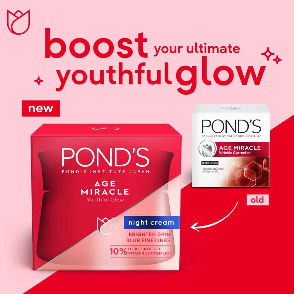 Ponds Age Miracle Night Cream, Anti Wrinkle Cream & Night moisturizer, Perfect Night Cream for Face, 50 ML