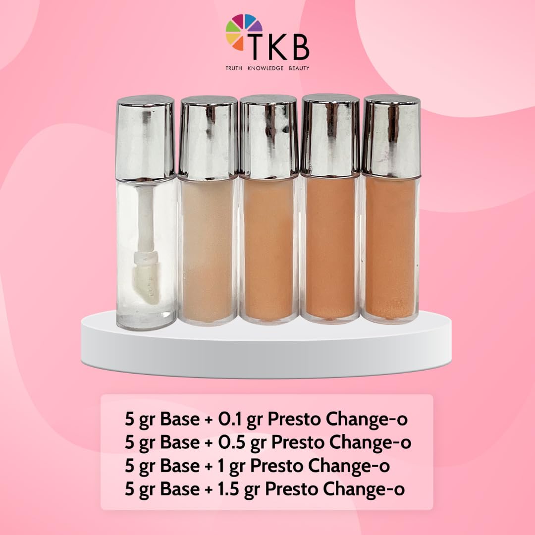 TKB Lip Liquid - Presto Change-o Magic Color| Color Additive, Unique Lip Color, Lip Transformation| Vegan, Gluten & Cruelty Free| Made in USA (64floz (1.9L))