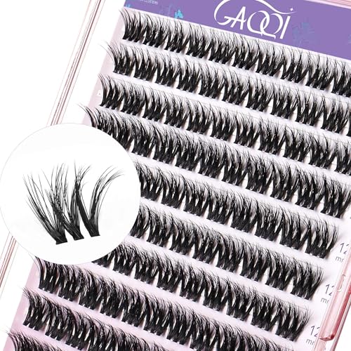 GAQQI 3D Lash Clusters 110pcs - 10-14mm Wispy Volume Extensions