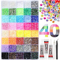 50,000 Pcs 3mm Flatback Resin Rhinestone Bedazzler Kit with Glue & Tools