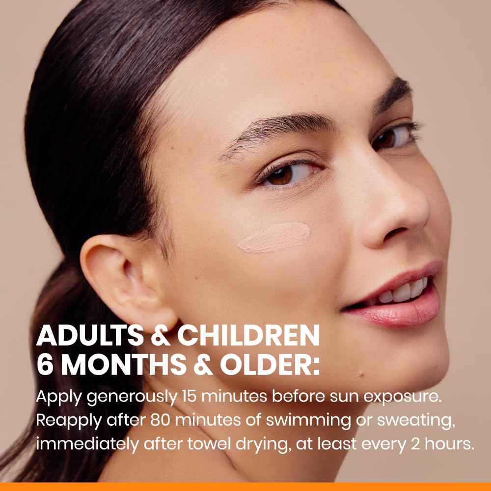 Avène Mineral Sunscreen SPF 50 Face Lotion, fast absorbing, 100% Mineral Sunscreen, Protects against UV, pollution + bluelight, With with Zinc Oxide + Bisabolol, 80 minute water resistance 1.3 oz