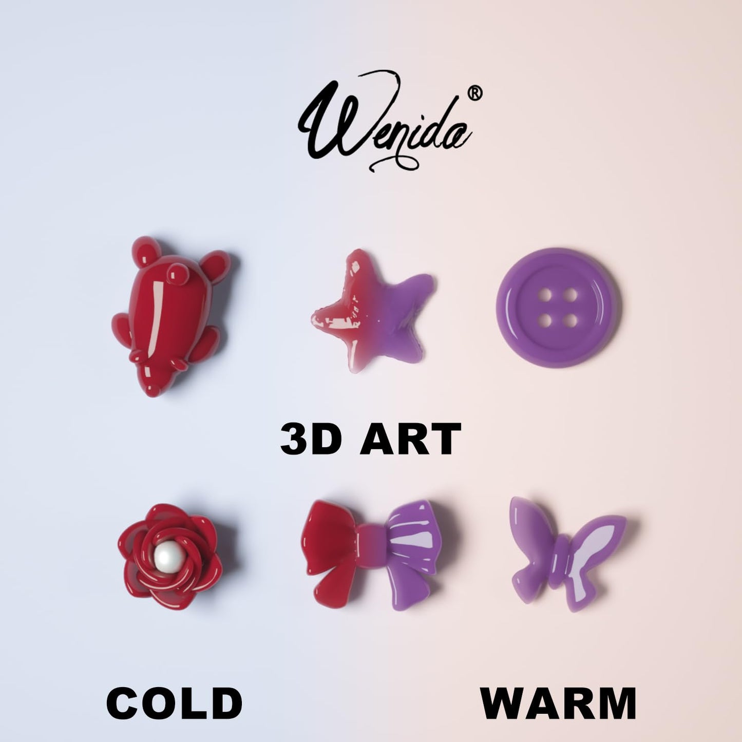 Solid Builder Gel Wenida Temperature Changing Red to Purple 15ml Nail Extension Gel Non Stick Hand Sculpture Gel Nail Carving Gel Nail Strengthen Gel for Home DIY Nail Manicure Art