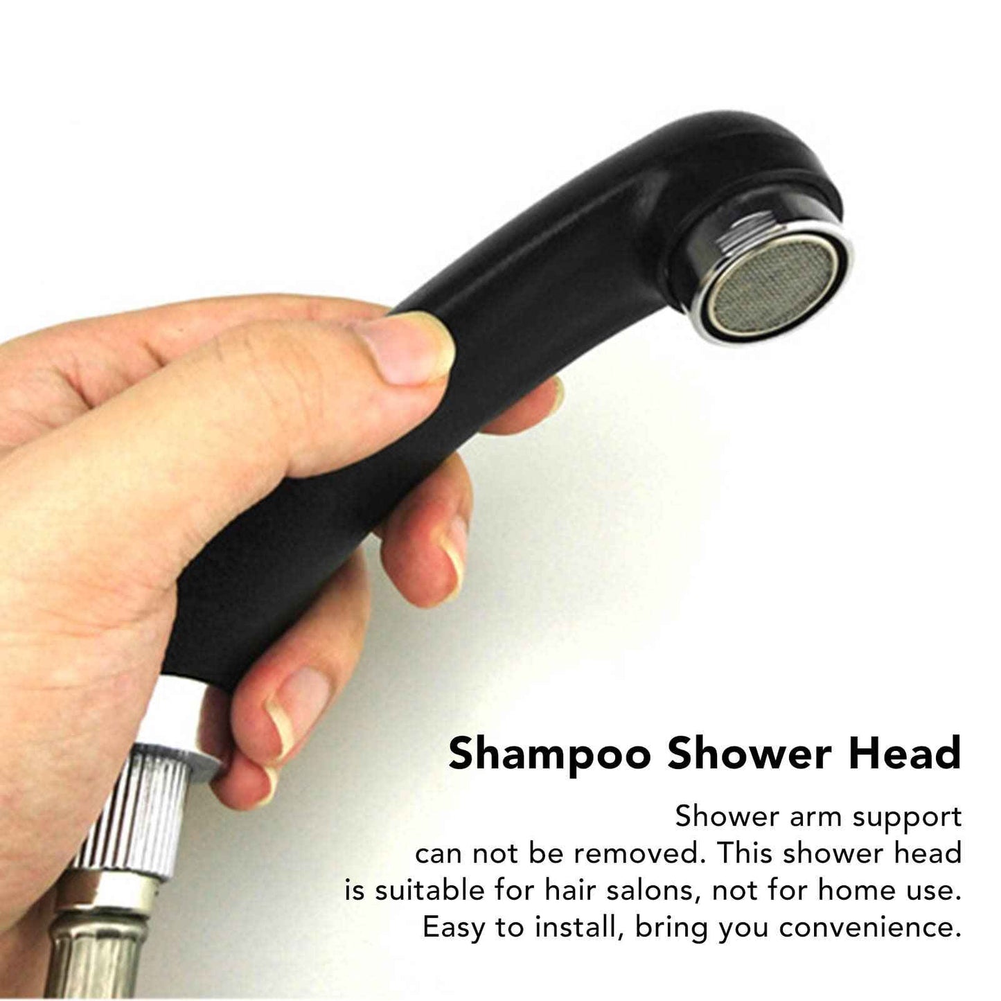 Professional Hair Salon Shampoo Bowl Shower Head with Hose Accessory, Non Pressurized Nozzle, Flexible Hose, for Barber Shop Shampoo Bed
