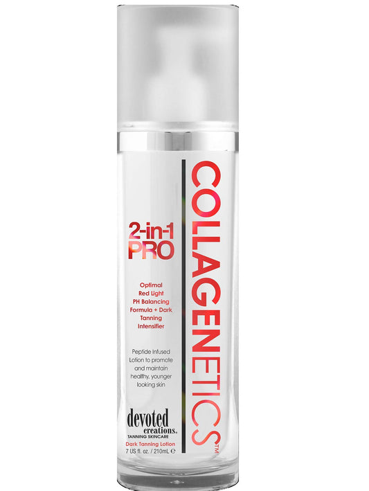 Collagenetics 2 in 1 Pro Red Light Therapy Prep Lotion & Tan Acc