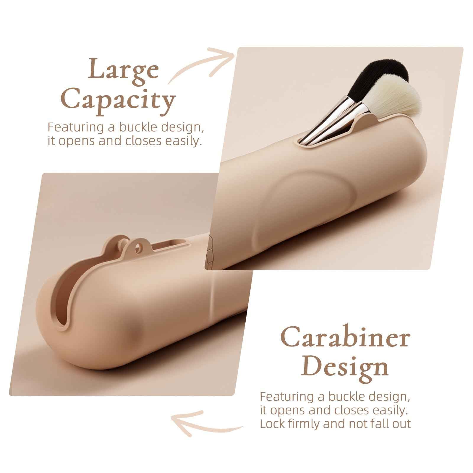 FZHZZ Makeup Organizer Countertop for Vanity, Cosmetic Organizer with Travel Makeup Brush Holder, Skincare Organizer & Storage with Drawers for Bathroom, Beauty Essentials, Eyeshadow, Lotions