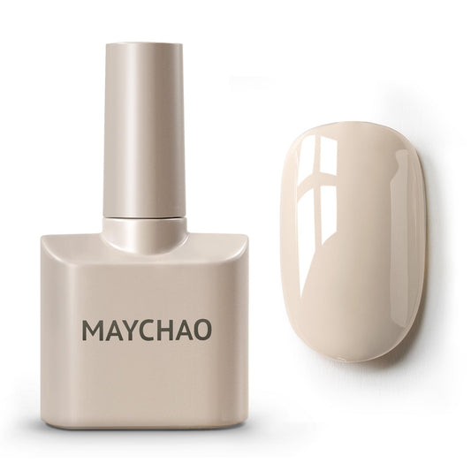 MAYCHAO 15ML Gel Nail Polish 1Pc Vanilla Frosting Gel Polish Soak Off UV LED Nail Polish Nail Art Starter Manicure Salon DIY at Home, 0.5 OZ