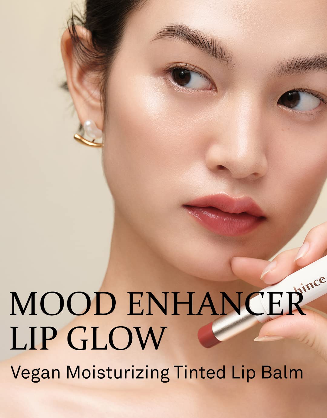 HINCE Mood Enhancer Lip Glow, Moisturizing Lip Balm with Shea Butter & Sweet Almond, Non-Sticky and Long-lasting Tinted Lip Tint with Buttery Balm Texture for Neutral Color 0.2oz. (1, LET ME DEW, 06)