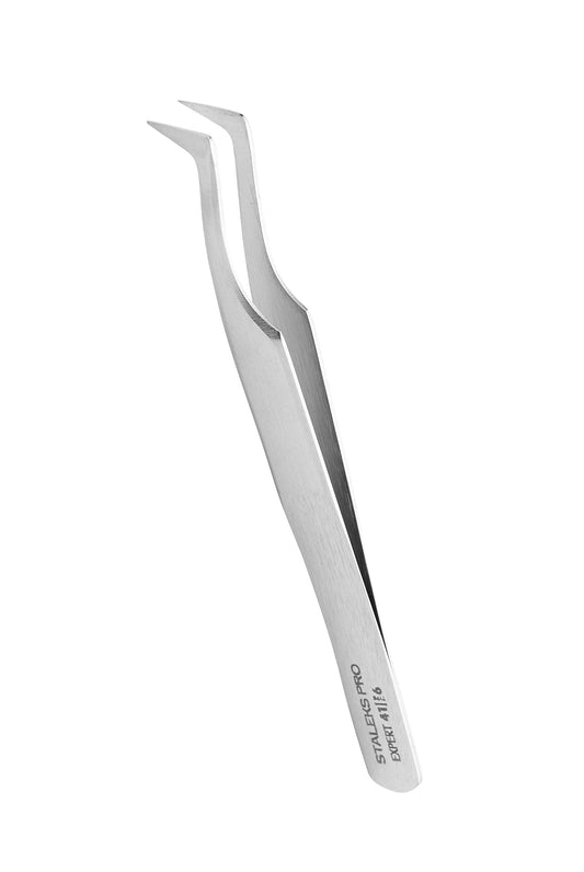 Professional eyelash tweezers EXPERT 41 TYPE 6 (curved tweezers for volume extension,75′) TE-41/6