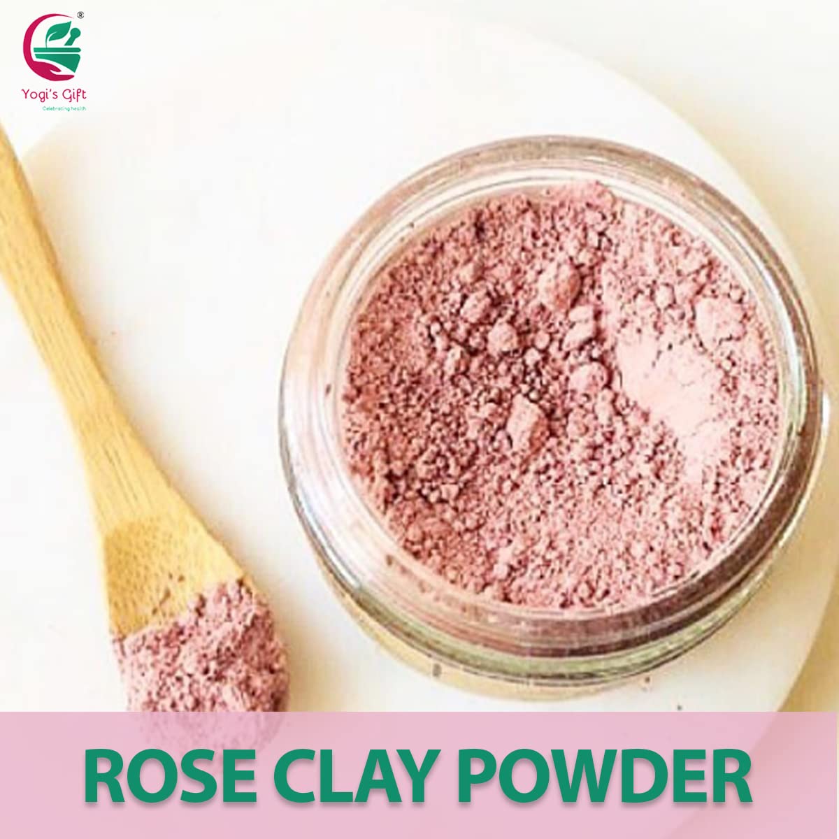 Pink Clay/Rose Clay Powder for Soap Making | 8 Oz | Fine, Gentle and Soothing Clay for Face Masks, Soaps and More | by Yogi's Gift ®