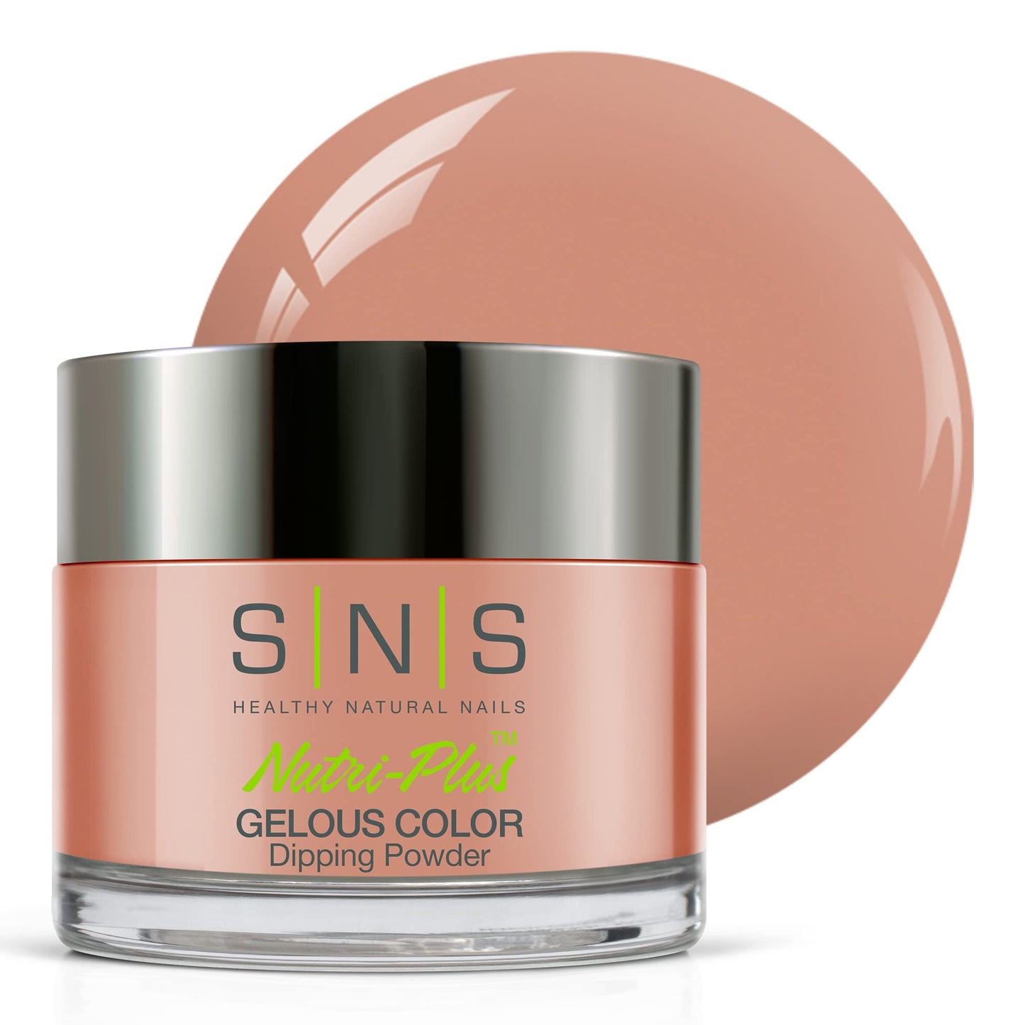 SNS Nail Dip Powder, Gelous Color Dipping Powder - Natural Blush (Pink/Mauve, Cream), BOS21 - Long-Lasting Acrylic Nail Color & Polish Lasts 14 Days - Low-Odor & No UV Lamp Required - 1 oz