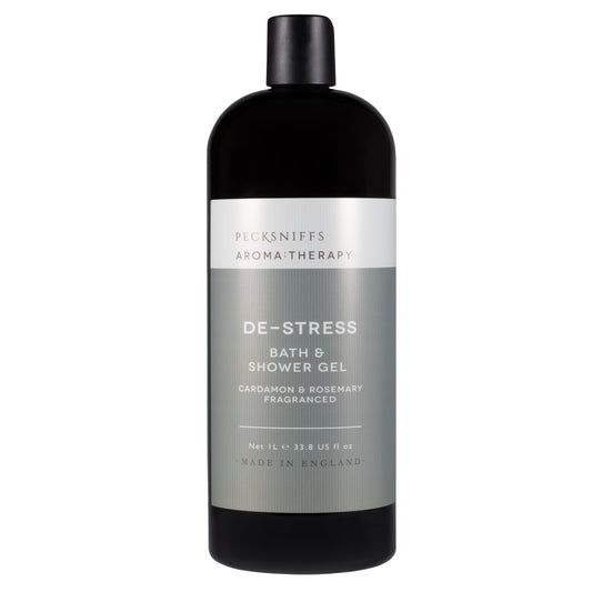 Pecksniff's Aroma:Therapy De-Stress Shower Gel – Luxurious Moisturizing Bath & Body Cleanser, 1000 ml/33.8 fl oz Bottle