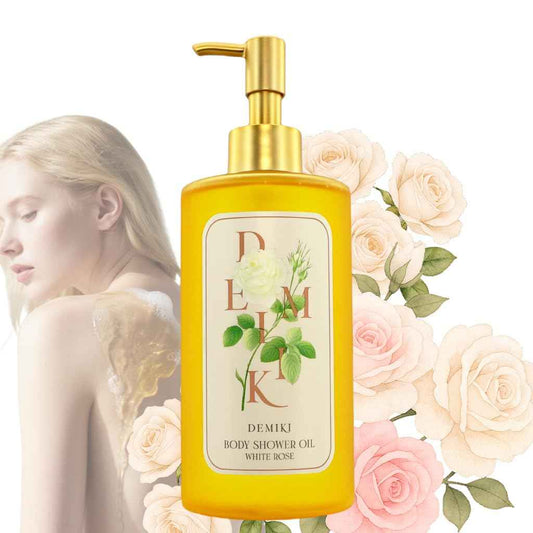 DEMIKI Body Wash Shower Oil Cleanser for Women-Japanese Bath Oil, Skin So Soft Moisturizing bodywash, Body Oil Cleanser, Natural Shower Gel, Body Care, Sulfate-Free,Paraben-Free 10 fl.oz