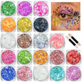 Estanoite Body & Face Glitter Gel - 20 Vibrant Colors, Long-Lasting, No Glue Needed
