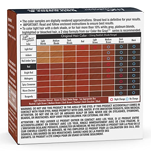 Light Mountain Henna Hair Color Red - Organic, Chemical-Free, 4oz