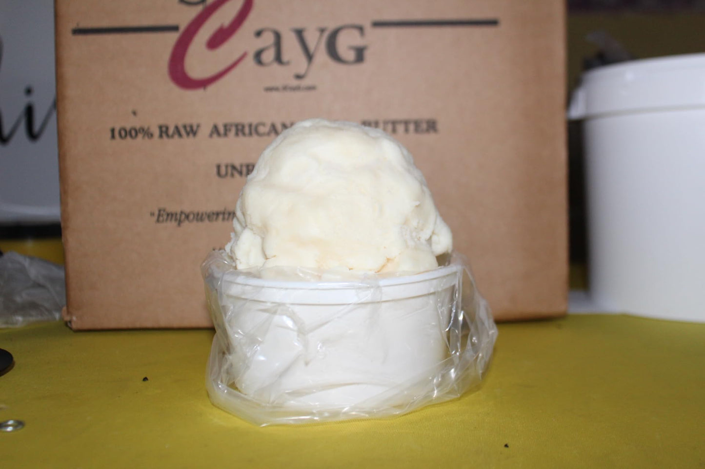 3CayG Mango Butter All Natural 1LB Body Butter Lotion- Great for Soap Making-Naturally Refined