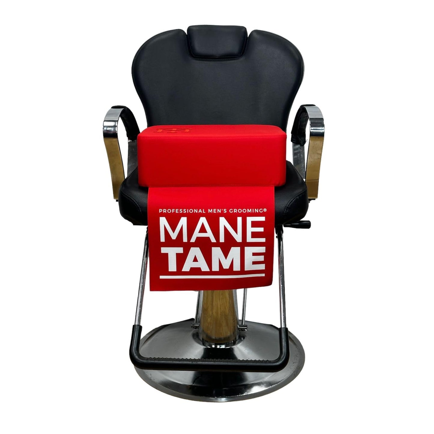 Mane TAME Highly Durable Professional Booster Seat for Barbers, 5.5" in Height and Thickness - Red