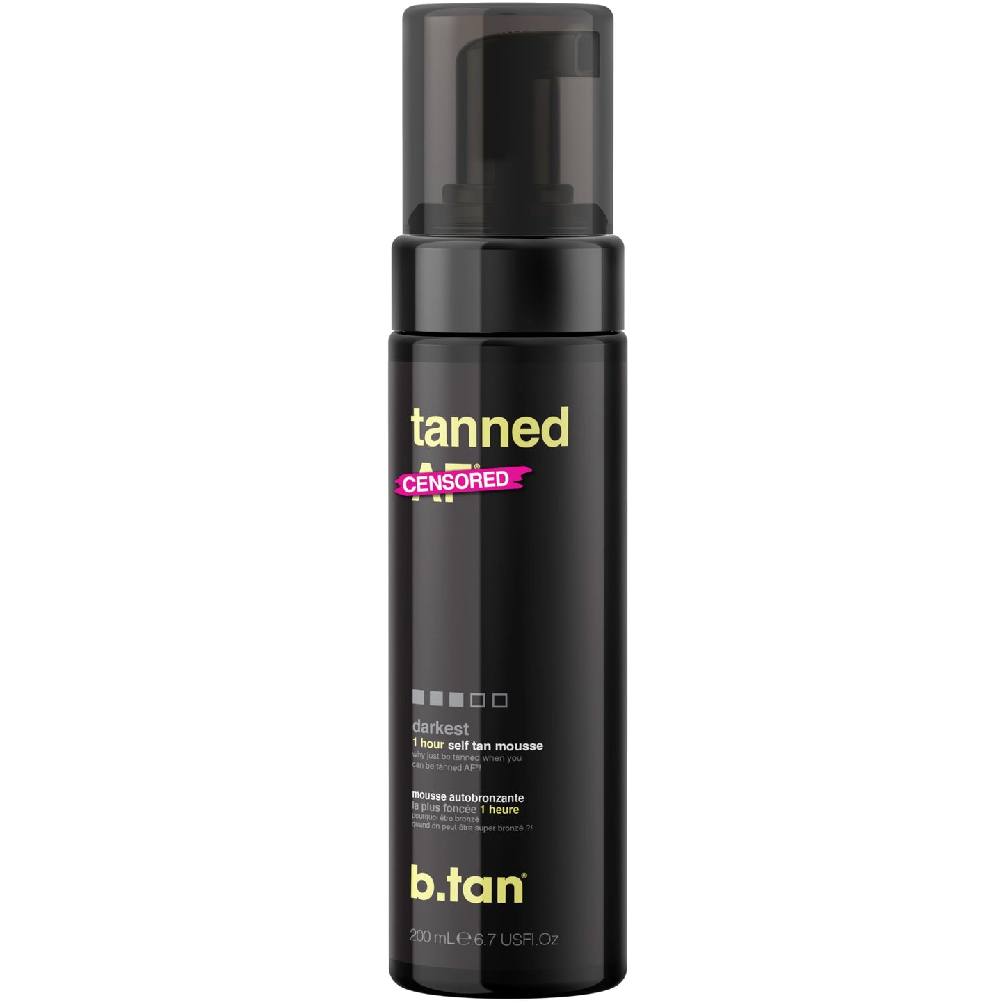 b.tan Dark Self Tanner | Get Tanned - Fast, 1 Hour Express Sunless Tanning Mousse, No Fake Tan Smell, No Added Nasties, Vegan, Cruelty Free, 6.7 Fl Oz