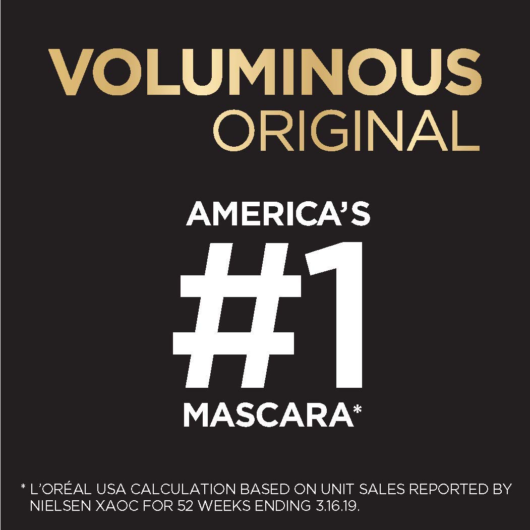 L'Oreal Paris Voluminous Original Mascara, Carbon Black, 3 Count