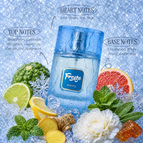 RiiFFS Freeze Eau De Parfum Spray - 3.4 Ounces, Unisex Fragrance