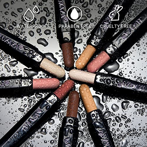 6PCS Cream Eyeshadow Stick Makeup Sets, Metallic And Matte Shimmer Eye Shadow Eye Brightener Stick Pencil Crayon, B09-Chocolate Matte